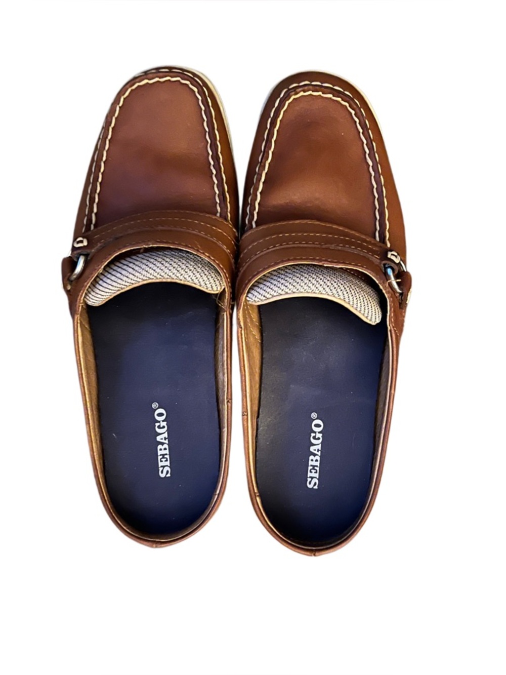 Sebago Leather Slip-On Loafers | Amber Gold | Women’s 9M